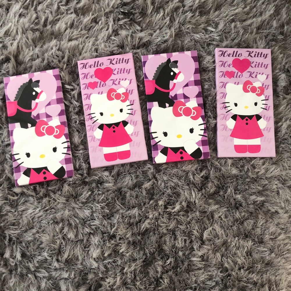 Hello Kitty canvas wall art set purple pink Sanrio